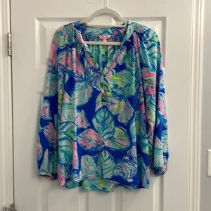 Lily Pulitzer 100% Silk Top